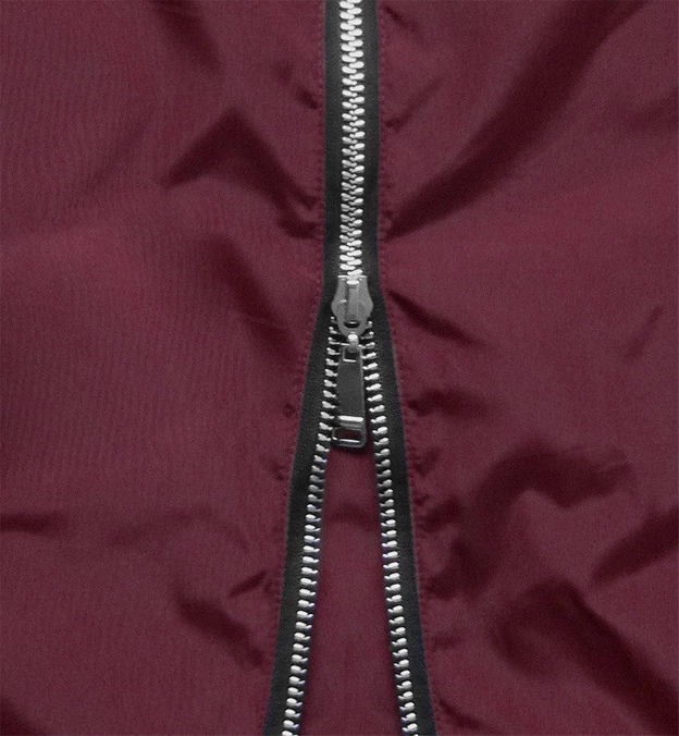 DŁUŻSZA KURTKA Z KAPTUREM BORDOWA (B9515)