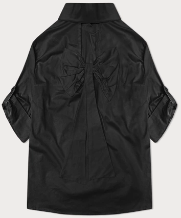 Koszula z ozdobną kokardą na plecach czarna (24018)