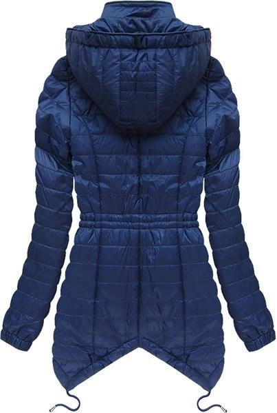 CIEMNONIEBIESKA KURTKA ASYMETRYCZNA (5511)