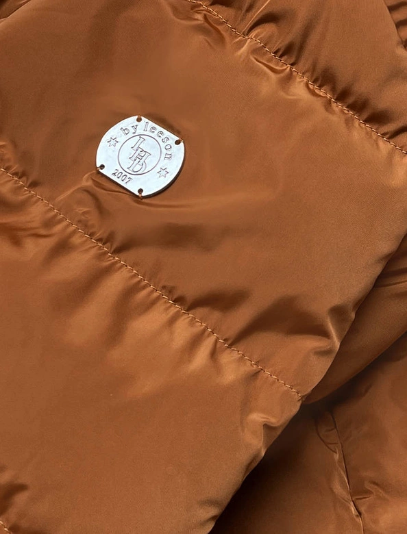 WODOODPORNA ZIMOWA KURTKA DAMSKA KARMELOWA (M-231)