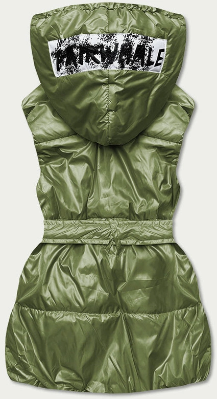 Bezrękawnik damski oversize zielony (ka-016)