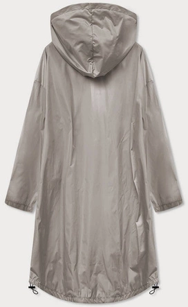 DŁUGA KURTKA WIATRÓWKA JASNY BEŻ (671ART)