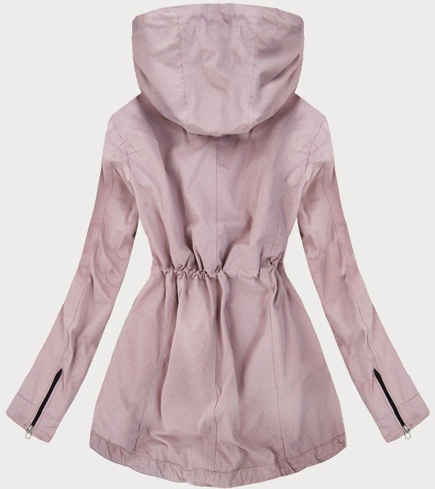 Lekka kurtka typu parka różowa (tlr201)