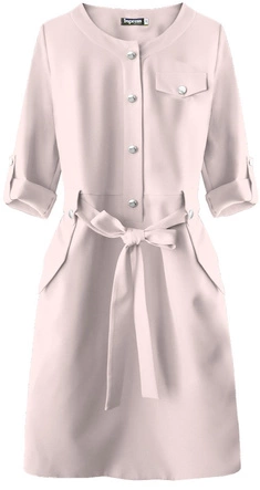 OŁÓWKOWA SUKIENKA PUDROWY RÓŻ (273ART)