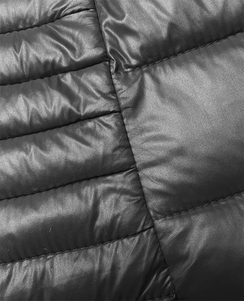 Pikowana kamizelka z kapturem grafitowa (16M9113-105)