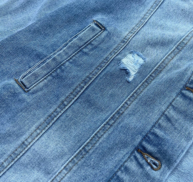 Długa katana jeansowa niebieska (pop7021-lk)