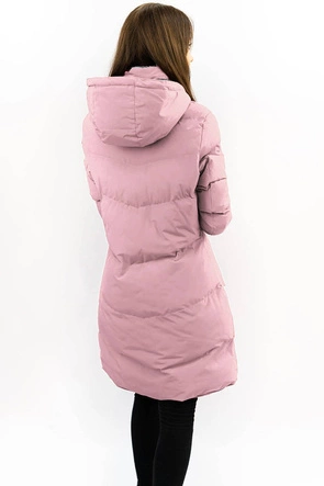 PIKOWANA ZIMOWA KURTKA DAMSKA RÓŻOWA (M-963)