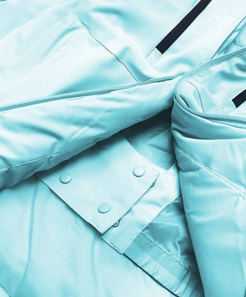 DAMSKA KURTKA ZIMOWA NARCIARSKA JASNONIEBIESKA (HH012-41)