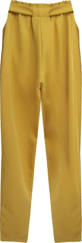 SPODNIE CHINOS Z PASKIEM MUSZTARDOWE (295ART)