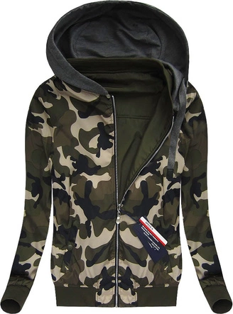 DWUSTRONNA KURTKA BOMBER KHAKI (M530)