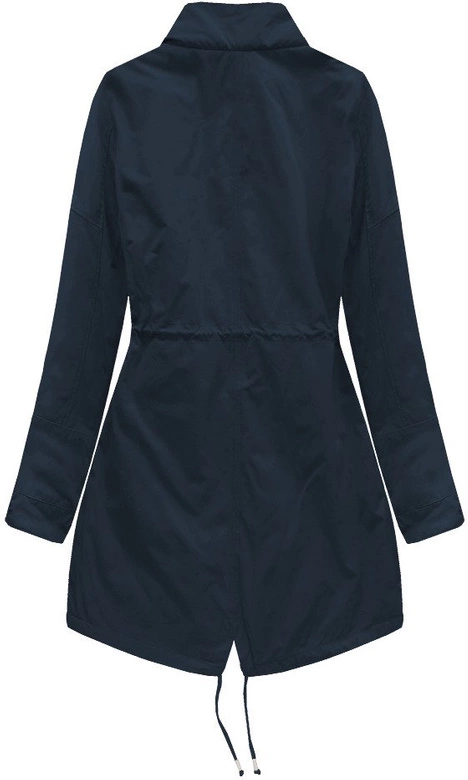 DWUSTRONNA PARKA Z KAPTUREM GRANATOWA (W0231BIG)