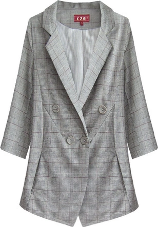 MARYNARKA W KRATKĘ SZARA (1290/2)