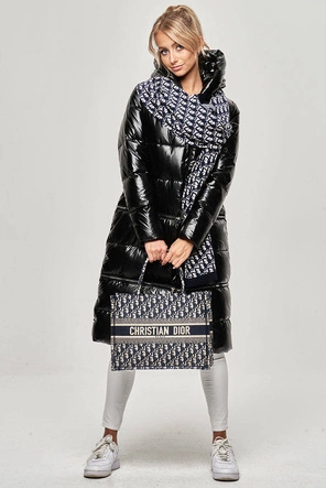 KURTKA ZIMOWA DAMSKA TRZY DŁUGOŚCI CZARNA (OMDL-009)