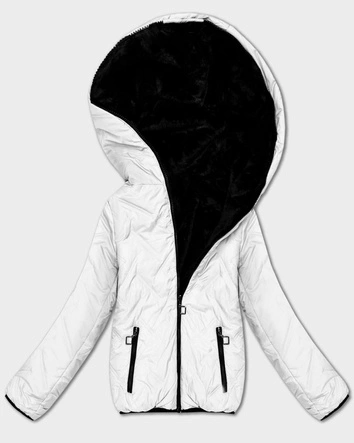 Dwustronna kurtka przejściowa damska S'West biały-czarny (B8546-2601)