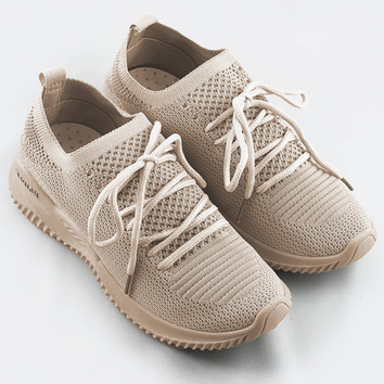 LEKKIE BUTY SPORTOWE DAMSKIE BEŻOWE (XA052)