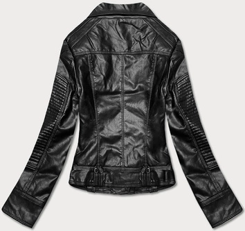 Kurtka ramoneska z klapami czarna (11Z8037)