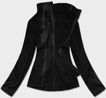 Bluza damska z niską stójką czarna (hh020-01)