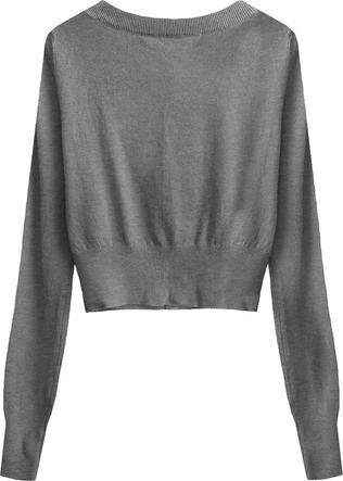 KRÓTKI ZDOBIONY SWETEREK SZARY (429ART)