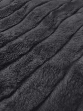 Futrzana kamizelka na podszewce grafitowa (2114)