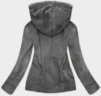 DAMSKA PLUSZOWA BLUZA GRAFITOWA (HH004)