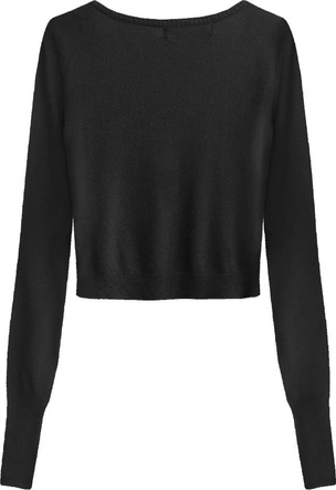 KRÓTKI ZDOBIONY SWETEREK CZARNY (1550)