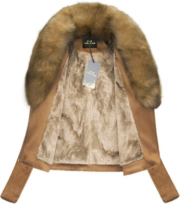 ZAMSZOWA RAMONESKA Z FUTERKIEM KARMELOWA (6500)