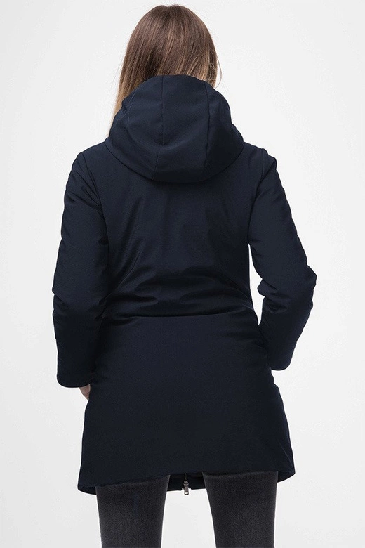 KURTKA Z KAPTUREM GRANATOWA (J18-006)