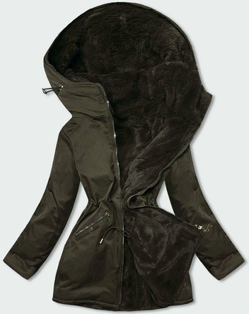 DWUSTRONNA PARKA Z KAPTUREM ARMY (B2634)