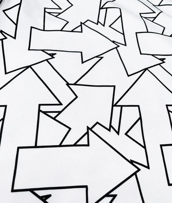 Męska bluza geometryczny wzór biała (8B1111-1)