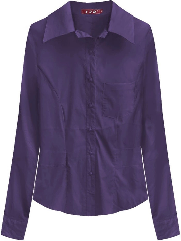 BAWEŁNIANA KOSZULA FIOLETOWA (1016)