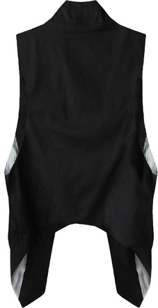 KRÓTKA ELEGANCKA KAMIZELKA CZARNA (X1226X)