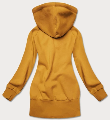 Bluza damska na suwak żółta (amg861)