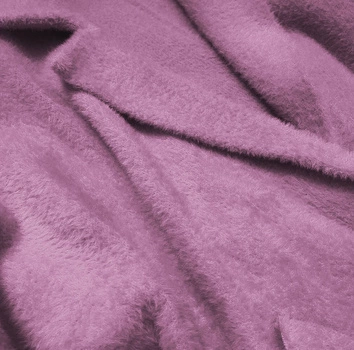 WEŁNIANA NARZUTKA ALPAKA LILAK (7108)