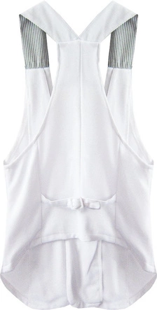 KRÓTKA KAMIZELKA Z OZDOBNYMI GUZIKAMI BIAŁA (1220)