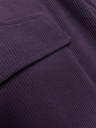 Casualowy komplet ze spodniami typu cargo fioletowy (AMG-338A)