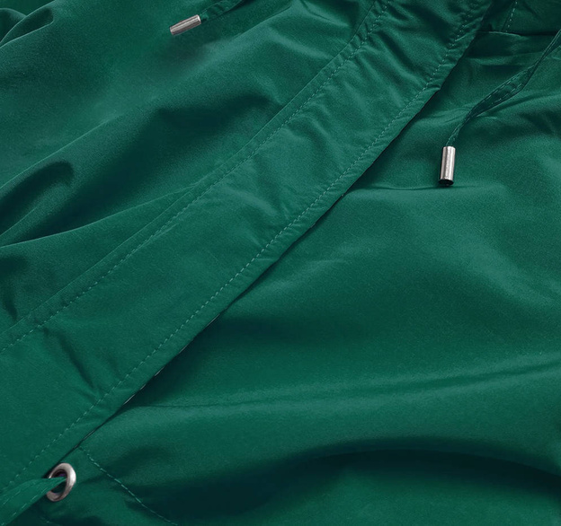 DWUSTRONNA KURTKA PARKA DAMSKA ZIELONO-BRĄZOWA (XW581X)