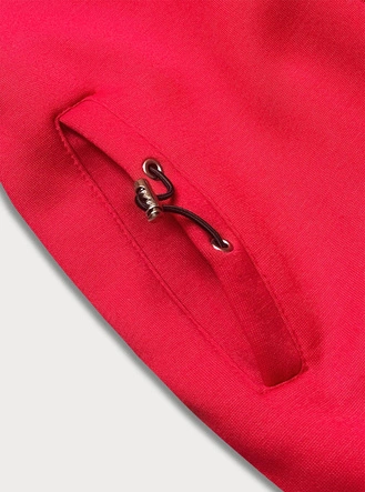 Długa damska bluza czerwona (AMG-855B)