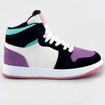 Wyższe buty sportowe fioletowo-czarne (tmh-294)