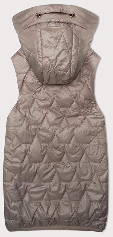 Kamizelka damska ze ściągaczem na dole S'West perłowy róż (B8341-51)