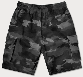 Męskie spodenki moro ciemne szare (8K282-2)