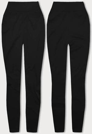 Grube legginsy bawełna czarne (YW003)