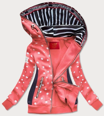 DAMSKA BLUZA DRESOWA GROCHY ŁOSOSIOWA (AMG813)