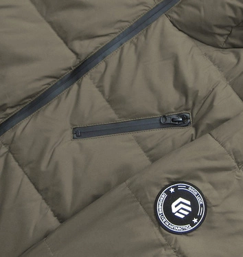 KURTKA ZIMOWA Z PUCHEM NATURALNYM KAKAOWA (5011)