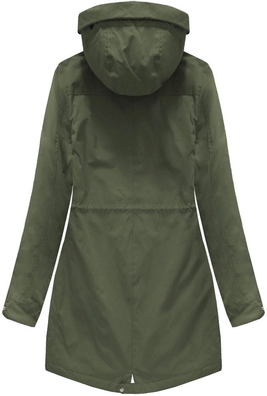 DWUSTRONNA KURTKA Z KAPTUREM KHAKI (W0230)