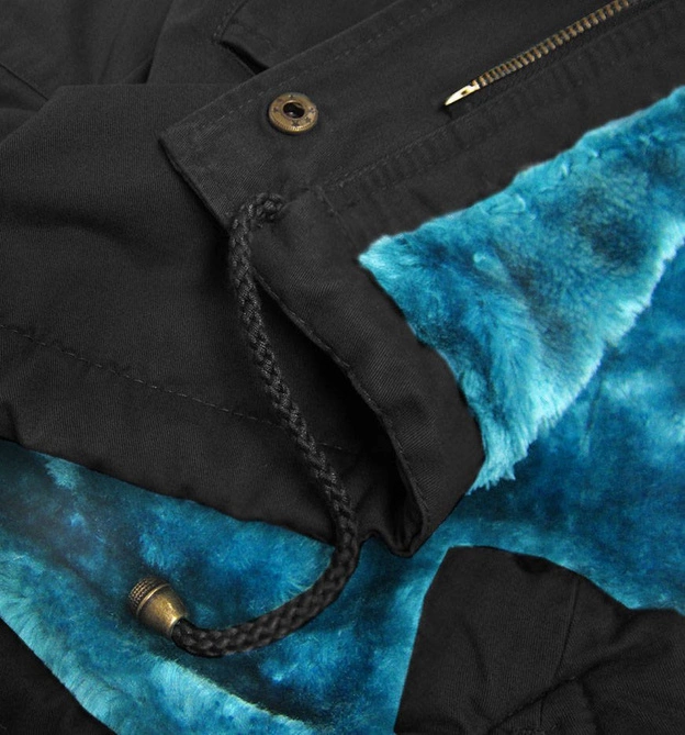 ZIMOWA PARKA DAMSKA CZARNA (D-196-3)