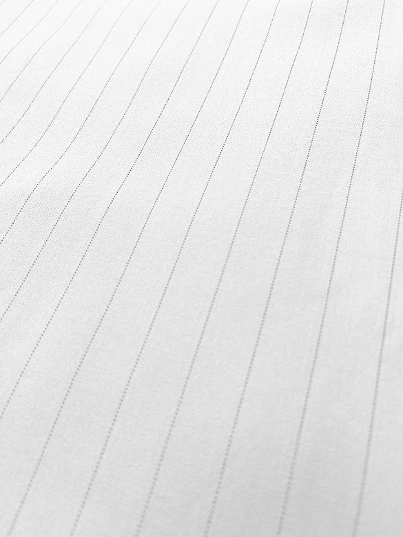 Szerokie spodnie damskie w paseczki białe (18629)