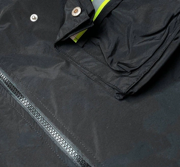 Damska kurtka wiatrówka czarno/zielona (ag3-010)