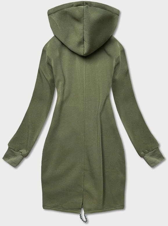 Krótka tunika dresowa khaki (amg856a)