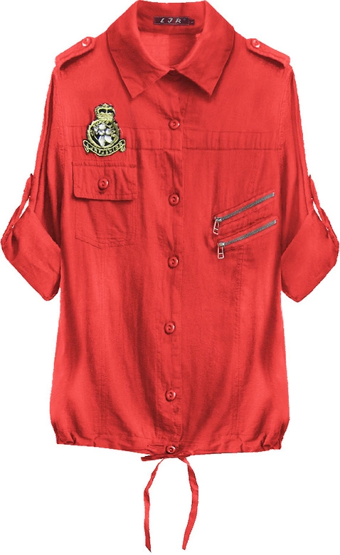 BAWEŁNIANA KOSZULA CZERWONA (1010)