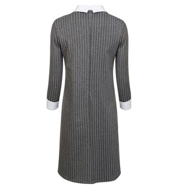 SUKIENKA Z KOŁNIERZEM I NASZYJNIKIEM GRAFITOWA (9339)